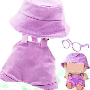 Elegante estilo único 17cm dibujos animados juguete muñeca ropa conjunto no incluye accesorios-solo un sombrero elegante y traje de mono - Product Image 1