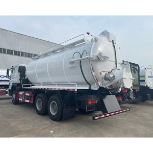 รถบรรทุกทำความสะอาดและดูดสิ่งปฏิกูล HOWO 380 แรงม้า 6x4 เกียร์ธรรมดา ดีเซล มาตรฐานไอเสียยูโร 2 - Product Image 2