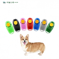 Cliqueur d'entraînement pour animaux de compagnie, multicolores, en plastique, avec sangle de poignet pour chien, chat, dressage de la conduite et de l'obéissance des chiots
