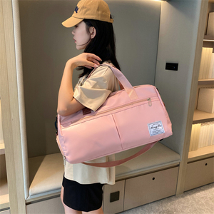 Borsa da Fitness impermeabile all'ingrosso della fabbrica di grande capacità più cerniere a strati Logo personalizzato borsa da Yoga per ragazze - Product Image 3