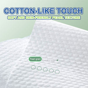Serviettes jetables douces pour le visage, texture perlée, sans agents fluorescents, serviettes de bain pour un nettoyage en profondeur, pour le visage, les bébés et les cosmétiques, SY786 - Product Image 4