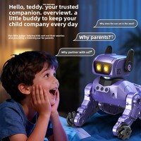 Chien robotique AI Teddy, compagnon conversationnel mignon, jouet pour enfants, rechargeable par USB, stockage 8 Go