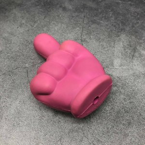 Balle anti-stress en mousse PU personnalisable avec logo, en forme de main, avec antenne gestuelle, cadeaux promotionnels pour l'école, la maison, le bureau, unisexe - Product Image 4