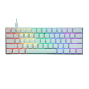 핑크/블루 키보드 커버 teclado para pc 스페인어 노트북 RGB 기계식 키보드와 사용자 정의 60% 기계식 게임 키보드