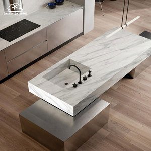 OEM sứ tấm đá cẩm thạch nhân tạo nhìn thiêu kết đá cho thương mại nội thất tường trang trí phân vùng - Product Image 3