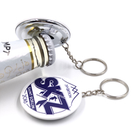 Logo personnalisé de porte-clés de broche de bouton d'ouvre-bouteille de Sublimation