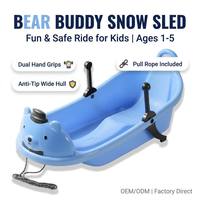 Tobogã Infantil Cartoon Bear Multi-Terreno para Crianças a Partir de 3 Anos, Capacidade de 120kg, Certificado CE, Durável e Ecológico