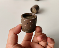 Emballage cylindrique en carton biodégradable, recyclable et fait main pour crème, savon et baume corporel naturel, personnalisable, vente en gros