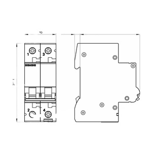 400V 10kA 2 cực C 4A ngắt mạch 5sl42047cc Thương hiệu Mới ban đầu Siemens 5sl MCB 5sl4204-7cc thu nhỏ ngắt mạch - Product Image 2