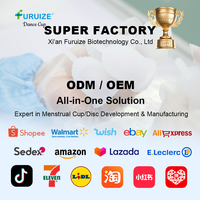 Coupe menstruelle en silicone de qualité médicale Furuize, coupe menstruelle réutilisable, coupe menstruelle anti-fuite, coupe menstruelle douce pour femmes, vente en gros, OEM, étiquette privée