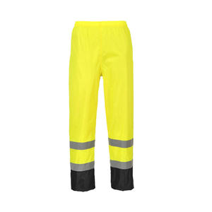 Pantalón de Trabajo de Sarga Reflectante, Resistente a Salpicaduras Químicas e Impermeable, para Manipulación de Materiales, con Piernas Recubiertas de PVC y Puños Elásticos Sellados - Product Image 1
