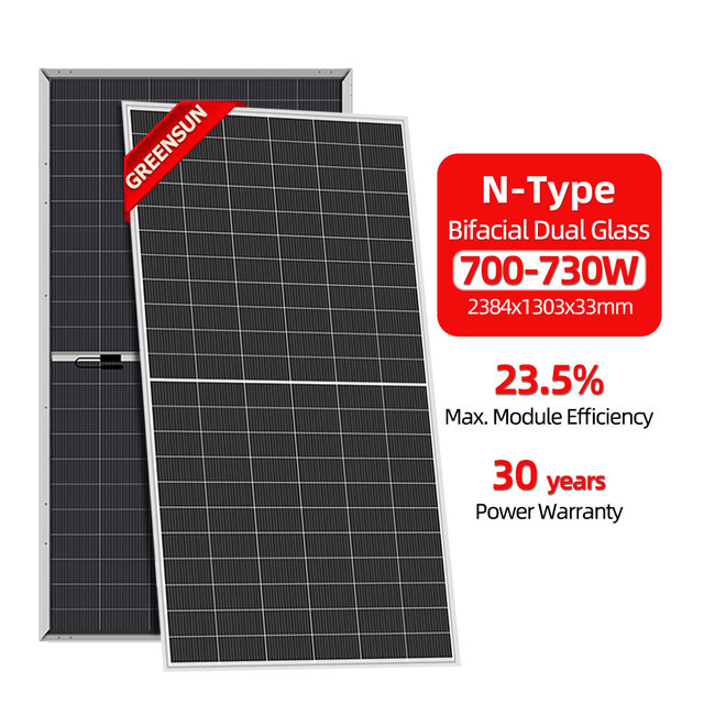 Longi N-Type Bifacial 700W 710W 720W 725W 730W Solar Panels Solar Power PV Module Home Use
