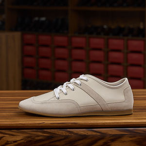 Chaussures de conduite décontractées pour hommes – Confortables, antidérapantes, légères, respirantes, modernes, élégantes, rétro, polyvalentes, en cuir de vachette de qualité supérieure - Product Image 1