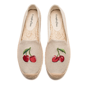 Туфли из холста и льна, женские джутовые подошвы на толстой подошве, повседневные, дышащие и износостойкие - Product Image 3