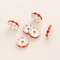 Perles entretoises en strass de cristal colorées pour colliers, boucles d'oreilles et bracelets - Prix de gros