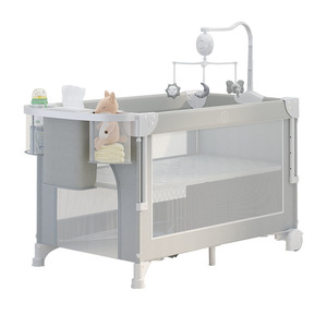 Lit bébé multifonctionnel transfrontalier pour nouveau-né, lit d'appoint grand format, berceau pliable en métal pour chambre et hôpital - Product Image 2