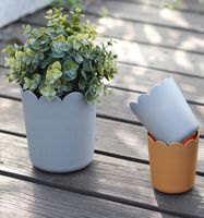 Pot bunga plastik, dekorasi desktop pot tanaman bunga murah