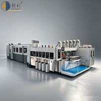 ZL PACK 618 Machine de fabrication de boîtes en carton FFG intelligente avec ligne de liaison, imprimante, rainureuse, découpeuse, plieuse et encollatrice en ligne