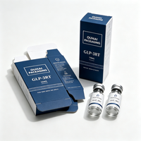 Gerader Faltschachtel-Karton mit individuellem Logodruck für Einzelglasfläschchen, Kosmetik, Hautpflege-Serum, Flüssigkeitsflaschenverpackung
