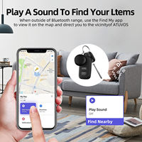 YZS MFI Find My Tag : Traceur intelligent à portée illimitée, mini localisateur GPS mondial pour animaux de compagnie, localisateur de clés, anti-perte, traqueur de bagages