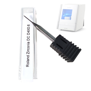 Fresa per Fresatrice Roland, Durevole, con Rivestimento Diamantato DC per Laboratorio Dentale, per Fresatura di Blocchi Metallici CAD/CAM, 1 2 0.6 0.8 mm - Product Image 6
