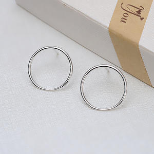 Pendientes de Plata de Ley S925 con Hebilla de Perla, Estilo Europeo Americano, Accesorios de Joyería DIY para Mujer, Bandeja Dorada Incluida - Product Image 3