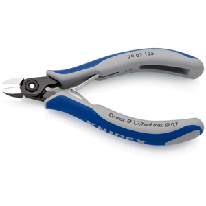 KNIPEX 79 02 125 Coupe-fil diagonale de précision pour électronique avec poignées multi-composants bruniées 125 mm - Product Image 2