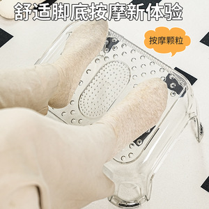 Thickened <b>Plastic</b> Foot <b>Stool</b> 39x29x10cm Multi-Purpose Bathroom Shoe Changing Rest Minimalist Design - Product Image 2