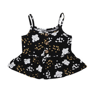 Vestito Estivo alla Moda per <span class=keywords><strong>Bambina</strong></span> con Bottoni a Corno e Vita Elastica, <span class=keywords><strong>6</strong></span> <span class=keywords><strong>Mesi</strong></span> - Product Image 1