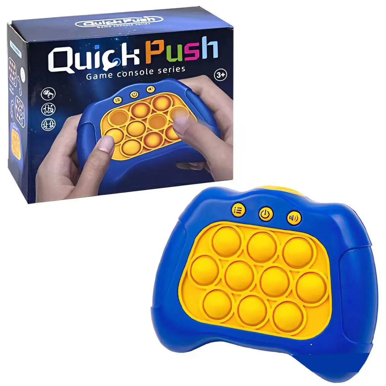 Super Puzzle Game antistress Sensory Bubble Fast Push Pop Fidget Toys Kids Handled Console di gioco Toys