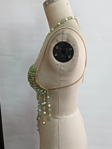 10635 New Colored <b>Bead</b> <b>Top</b> Wit Anging Neck and Outer - Product Image 3