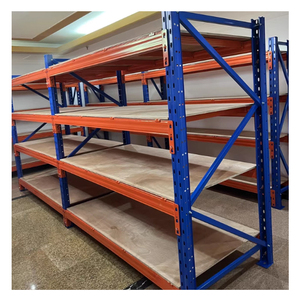 Equipo de estantería de palés de almacenamiento de carga con revestimiento en polvo de almacén Industrial DJ estante apilable de supermercado de hierro - Product Image 1
