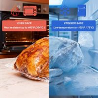 Sacs de cuisson multi-usages pour dinde rôtie au four, pour la cuisson, la pâtisserie et la conservation, anti-odeur, adaptés au four