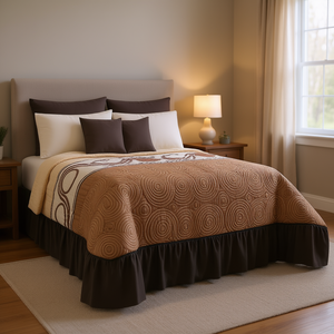 Juego de Edredón Azteca Tamaño King, 10 Piezas, Patrón Geométrico, Microfibra, Estilo Clásico, Ropa de Cama para Toda Temporada - Product Image 2