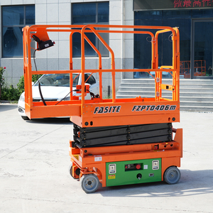 Elevador de tijera Eléctrico Autopropulsado de 6-14M, elevación autodirigida alimentada por batería para almacenes de construcción limpia - Product Image 4
