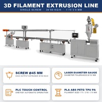 Machine d'extrusion de filament pour imprimante 3D, ligne de production de filament PLA ABS PETG TPU, extrudeuse à vis simple 20-30 kg/h