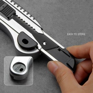Cuchillo deslizante de 18mm, cuchilla de carga automática de alta resistencia, cuchillo cortador de utilidad con 5 uds. - Product Image 3