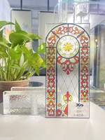 Panneau de séparation en verre émaillé sur mesure, verre artistique stratifié imperméable pour cuisine, salle de bain, hôtel, villa, hall durable