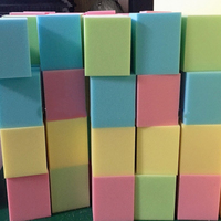 Éponge en mousse à cellules ouvertes, en polyuréthane, différentes couleurs et densité pour emballage, 50 pièces