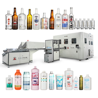 Machine automatique de sérigraphie et de marquage à chaud pour bouteilles en verre et en plastique à 3 couleurs, pour formes rondes, ovales et carrées