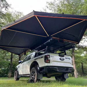 Auvent latéral de voiture rétractable Version étendue à 270 degrés toit ouvrant à ouverture rapide étanche UV50 + abri auvent de galerie de toit - Product Image 1