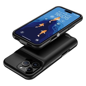 B19S pour iPhone 16 Pro Max Étui de chargeur portable <span class=keywords><strong>7000mAh</strong></span> <span class=keywords><strong>Batterie</strong></span> <span class=keywords><strong>externe</strong></span> pour téléphone - Product Image 4