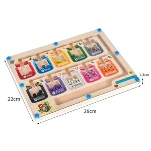 Mattoncini magnetici in legno per bambini che contano il calcolo della classificazione dei colori penna magnetica giocattoli puzzle educazione giocattolo