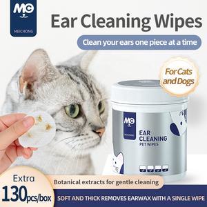 Huisdier Oor Doekjes Biologische Aangepaste Parel Textuur Huisdier Natte Doekjes Natte Vinger Bedjes Traanvlekken Tandplak Remover Voor Katten En Honden - Product Image 4