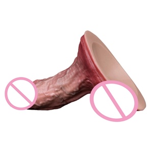 Dildo realista de silicona líquida de doble capa con tacto de piel real, con ventosa, sin vibrador, para hombre y mujer, más vendido. - Product Image 5