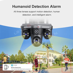 Cámara de Seguridad CCTV LS VISION de 15MP, 3 Lentes, 3 Pantallas, PTZ, Giro e Inclinación de 360°, Luz Dual, Seguimiento Automático, WiFi, RJ45, IP66 - Product Image 3