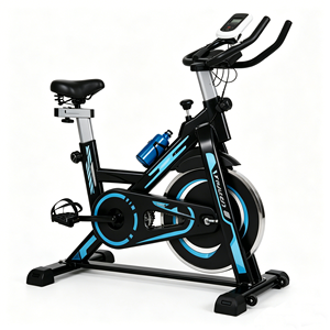 <span class=keywords><strong>Bicicleta</strong></span> Estática Plegable Portátil para Uso en Interiores, <span class=keywords><strong>Bicicleta</strong></span> de <span class=keywords><strong>Spinning</strong></span> Silenciosa para el Hogar, Resistencia Ajustable, Equipo de Ciclismo para Fitness - Product Image 1