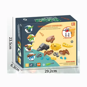 Nouveauté : Jouet éducatif de dinosaure à démonter et assembler en gros, avec tournevis électrique - Product Image 3