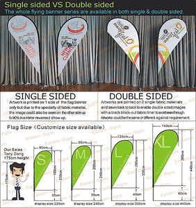 Venta al por mayor Tienda en línea Colorido Pluma grande Impresión voladora Bandera de playa promocional Publicidad <span class=keywords><strong>Banner</strong></span> telescópico - Product Image 2