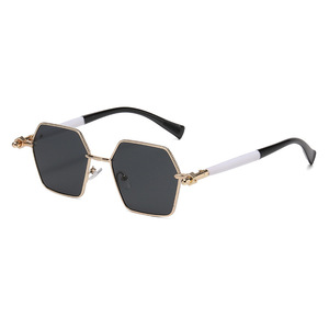 Polygonal Sunglasses Unisex UV400 PC Lens Plastic Metal Frame <b>Light</b> Weight Outdoor Square <b>Shades</b> - Product Image 5